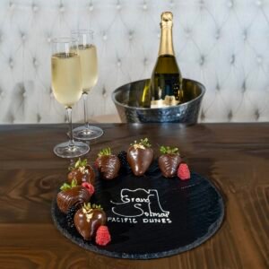 Champagne and Chocolate Dipped Strawberries